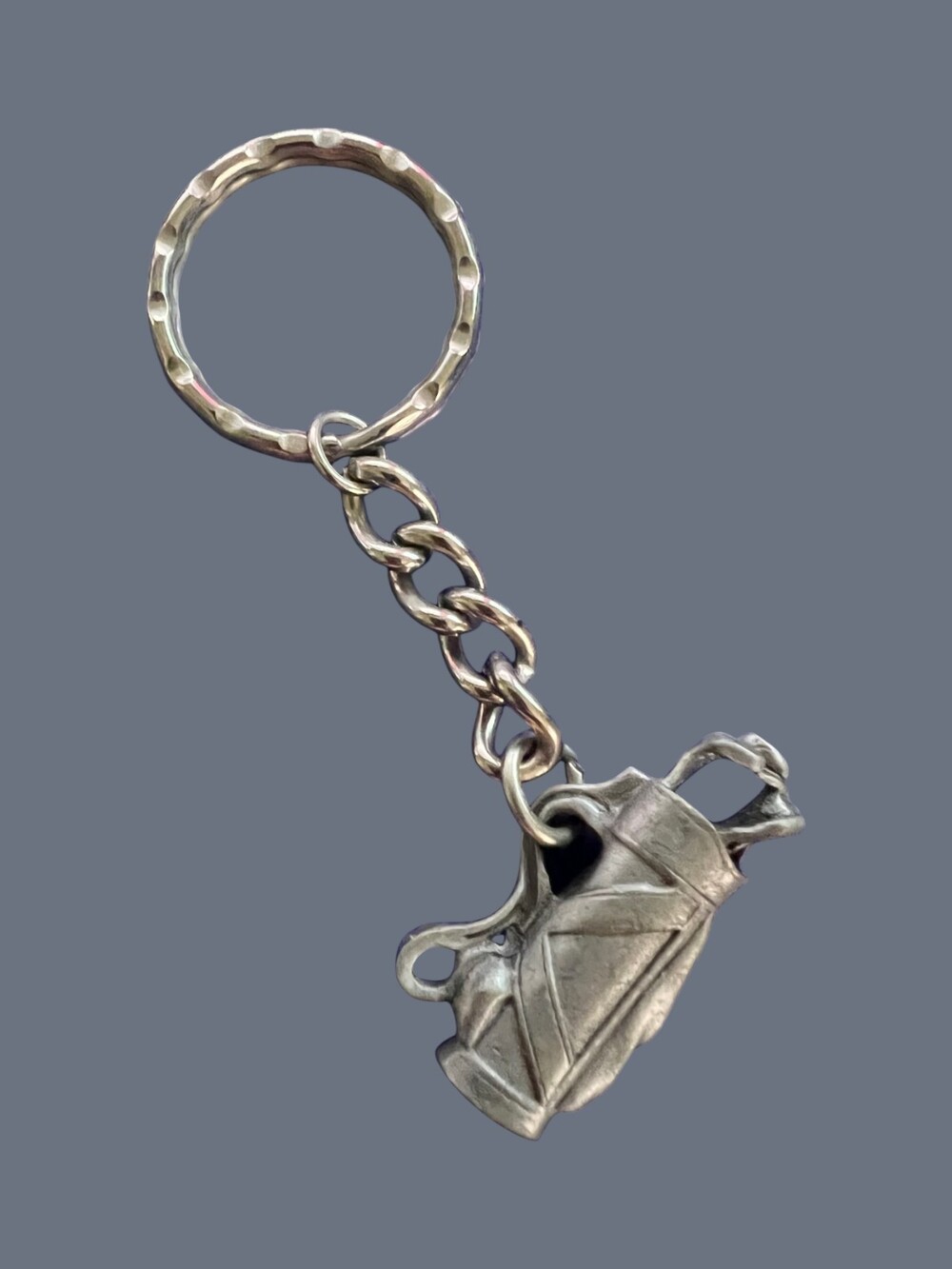 Bag Charm Key Ring Pewter Golf Club Bag and Clubs